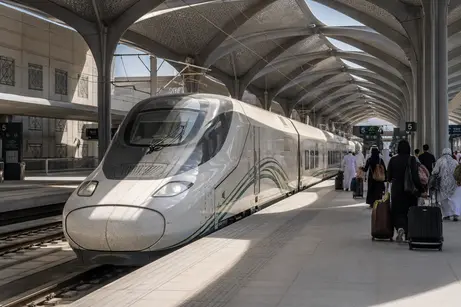 مقصورة درجة الأعمال داخل قطار الحرمين السريع