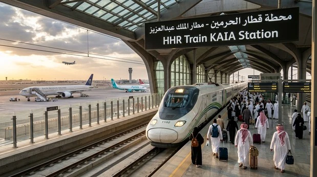 HHR Train at King Abdulaziz International Airport station
